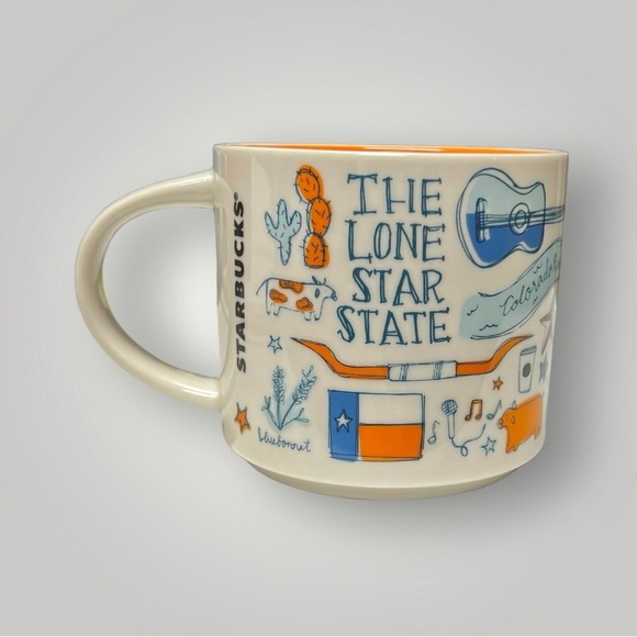 Starbucks Texas Howdy Been There 14oz Coffee Mug Collectible Lone Star New - Picture 7 of 14